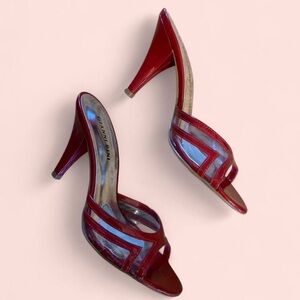 Gianni Bini Red heeled sandals / mules